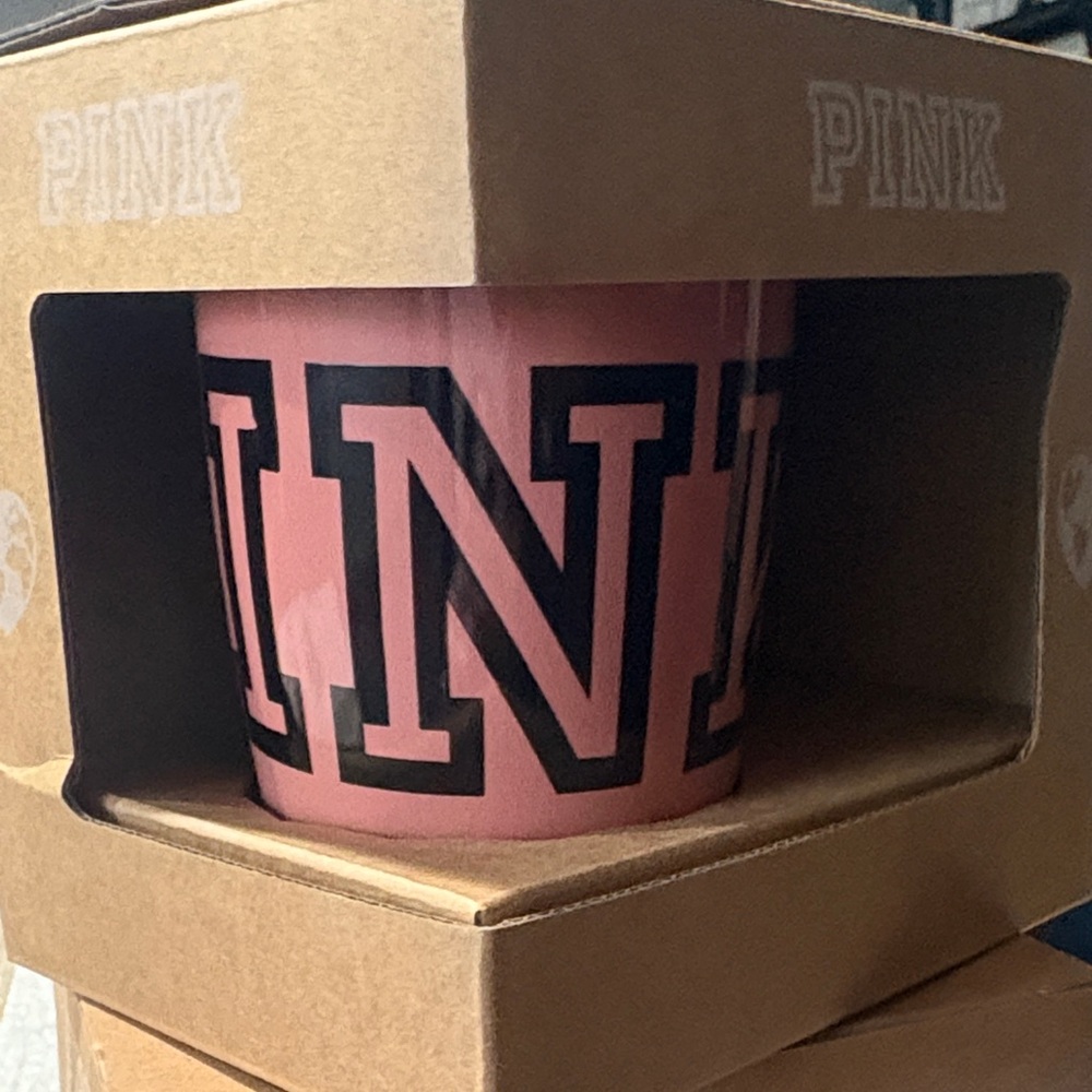 Victoria's Secret Pink Mug with Black Lettering